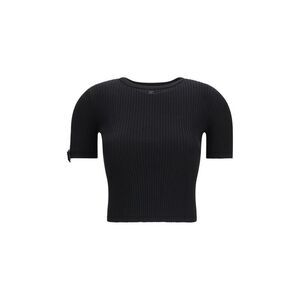 Courrèges Black Viscose Women's T-Shirt